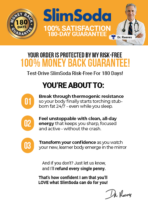 SlimSoda 60-day satisfaction guarantee